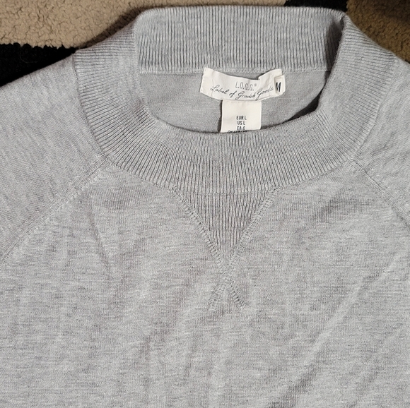✨️L.O.G.G. by H&M-Women's sweater size L, gray color✨️ - Picture 6 of 12